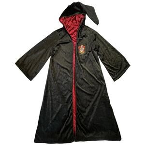 VTG Rubie’s Made USA Harry Potter Hooded Velvet Robe Cosplay Costume Boy Large